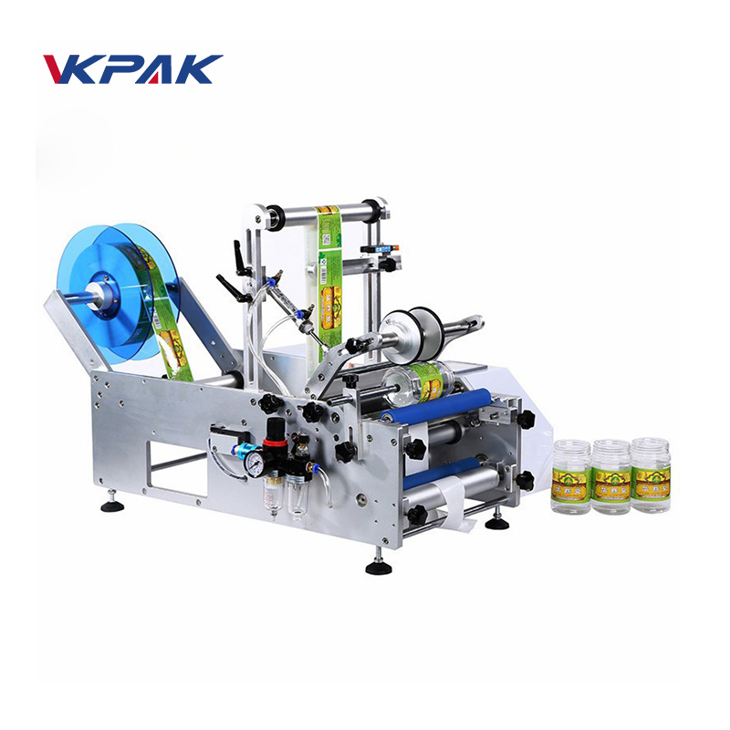 VK-T801 Halbautomatische Rundflaschen Etikettiermaschine